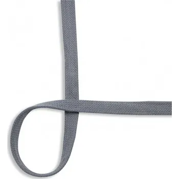 Tkanice plochá tmavě šedá, š.20mm