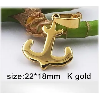 Přívěsek Kotva ve zlaté barvě - chirurgická ocel