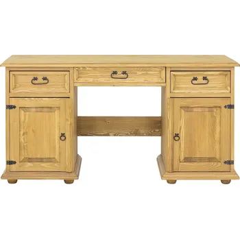 Psací stůl Rustikální psací stůl CORDOBA BIK08 Barevné provedení: Hnědý vosk K15, Provedení: varianta B