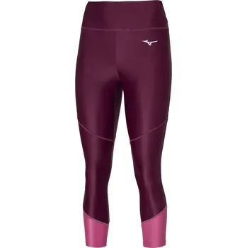 Dámské legíny Dámské sportovní legíny Mizuno Core 3/4 tight / Grape Wine Velikost: XS