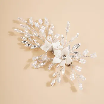 Souprava šperků B-TOP Slavnostní spona do vlasů s perlami KVĚT