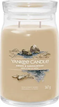 Svíčka Yankee Candle Signature Amber & Sandalwood