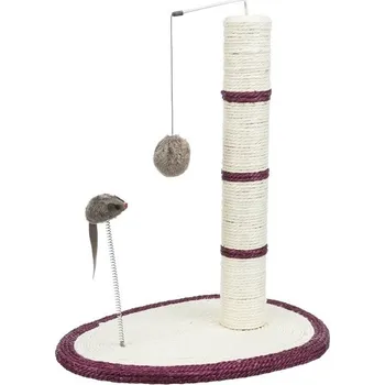 Trixie škrabací válec s míčkem a myškou MIX barev 50 cm