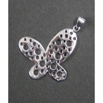 Přívěsek Silueta motýla - stříbrný přívěsek / přívěsek ze stříbra