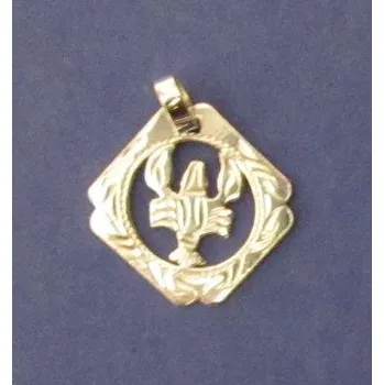 Přívěsek Znamení Rak (v kosočtverci) - stříbrný přívěsek