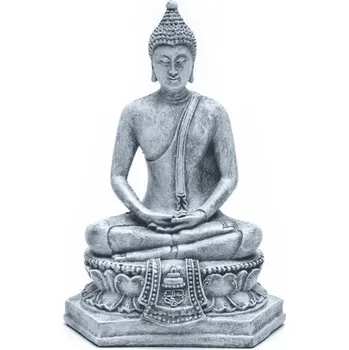 Milujeme Kameny Meditující Buddha - soška Feng Shui - šedá 252984