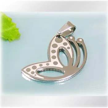 Přívěsek Boční silueta motýla - ocelový přívěsek