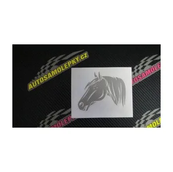 Samolepící dekorace SAMOLEPKA Kůň 065 levá hlava s hřívou (10 - červená) NA AUTO, NÁLEPKA, FÓLIE, POLEP, TUNING, VLASTNÍ TEXT, TISK, AUTOSAMOLEPKY.cz, POLEPY, OBRÁZEK, LOGO, SAMOLEPKY