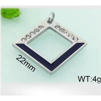 Přívěsek Kosočtverec - ocelový přívěsek zdobený