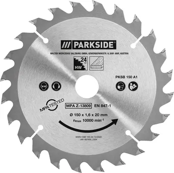 Pilový kotouč PARKSIDE® Pilový kotouč pro ruční okružní pily PKSB 150 A1, 150 mm (24 zubů)