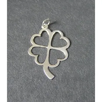 Přívěsek Čtyřlístek - stříbrný přívěsek / přívěsek ze stříbra