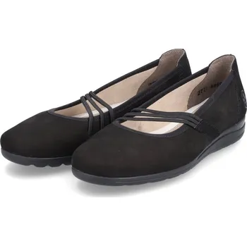 Dámské baleríny Dámské kožené baleríny L9369-00 Rieker černé Barva: schwarz, Velikost: 39
