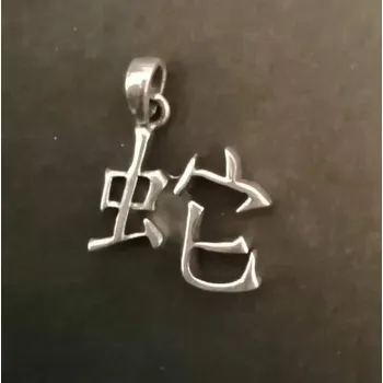 Přívěsek Had (čínské znamení) - Stříbrný přívěsek - varianta 2