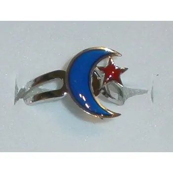 Prsten Prsten nálady - mění barvu podle nálady, vzor měsíc