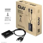 Club3D Adaptér aktivní DisplayPort na Dual Link DVI-D, USB napájení, 60cm, HDCP off