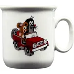 Thun 1794 Dětský porcelánový hrnek Krtek v autíčku, 200 ml, THUN 1794, 1 ks