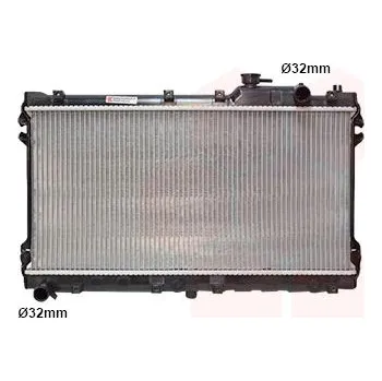 Chladič motoru Chladič, chlazení motoru VAN WEZEL 27002087