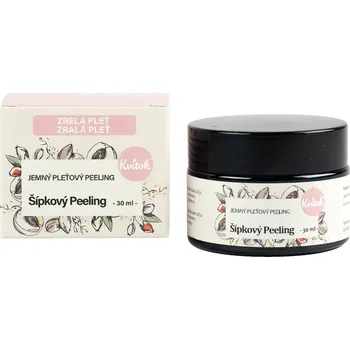 Pleťový peeling Kvitok Šípkový peeling pro zralou pleť 30 ml