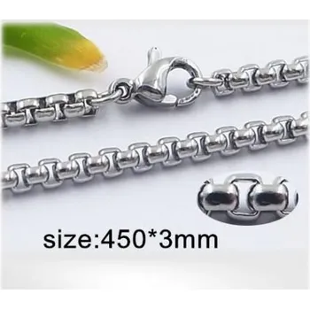 Přívěsek Ocelový náhrdelník - Hmotnost: 12.8 g, 450*3mm