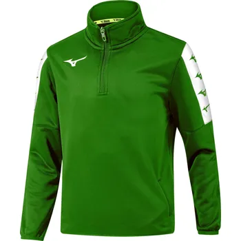 Dětská sportovní mikina Mizuno Nara Interlock Training Top Jr / Green Velikost: 164