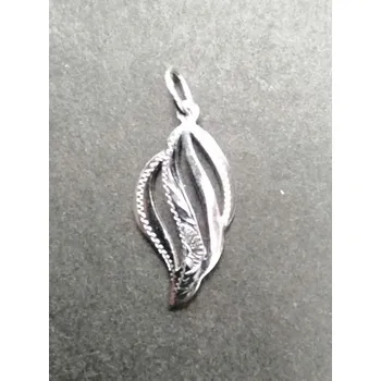 Přívěsek Abstraktní kapkoid - přívěsek ze stříbra zdobený mikrosettingem