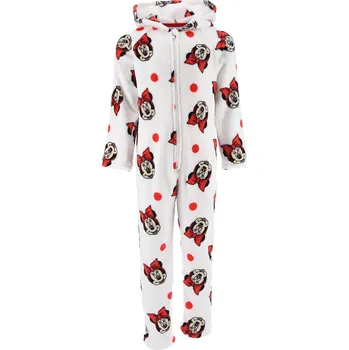 Minnie Mouse Bílý fleecový overal s potiskem Velikost: 116