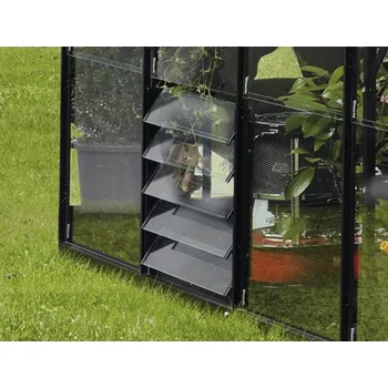 Okno Okno Vitavia lamelové skleněné 3 mm 45 x 61 cm černé