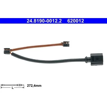 Brzdová destička Výstražný kontakt, opotřebení obložení ATE 24.8190-0012.2