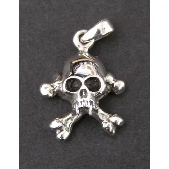 Přívěsek Pirátská lebka - stříbrný přívěsek
