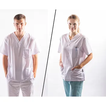 Zdravotnický oděv REFLI Unisex zdravotnická halena bílá XS REFLIHWHITEXS