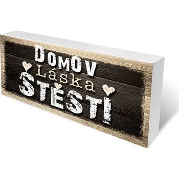 Nekupto Dřevěné špalíčky Domov, láska, štěstí .Sladký domov