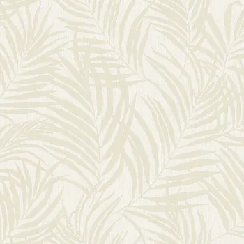 Tapeta Krémová vliesová tapeta s listy palmy MN2001, Maison, Grandeco