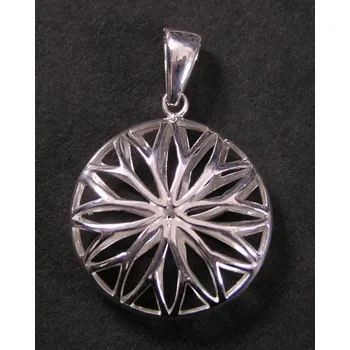 Přívěsek Kruhová klícka - stříbrný přívěsek