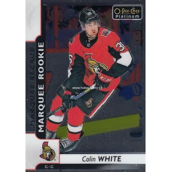Sběratelská karetní hra insert RC karta COLIN WHITE 17-18 OPC Platinum Marquee Rookie číslo 177