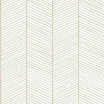 Tapeta Bílo-zlatá vliesová tapeta pruhy, proužky 139135, Art Deco, Esta