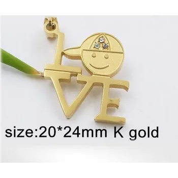 Přívěsek Přívěsek LOVE (s chlapcem) - z oceli