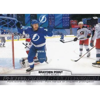 Sběratelská karetní hra insert karta BRAYDEN POINT 21-22 Tim Hortons Photo Finish číslo PF-3