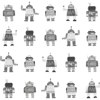Tapeta Vliesová tapeta na zeď dětská, Roboti 138939, Little Bandits, Esta