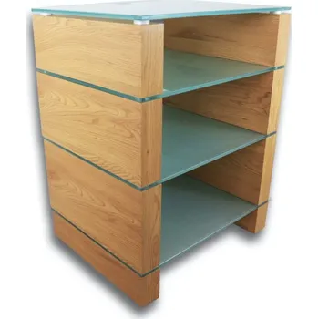 Příslušenství pro gramofon Ludic - Vanir Audiorack Frosted Oak