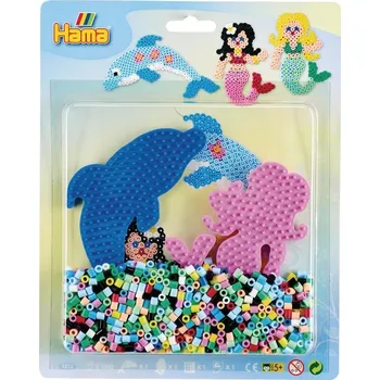 Dětské navlékací korálky Zažehlovací koralk. set, MIDI, DELFÍNI, 1ks