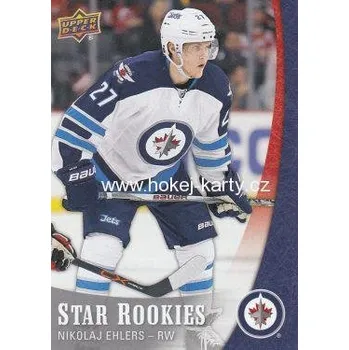 Sběratelská karetní hra insert RC karta NIKOLAJ EHLERS 15-16 UD Star Rookies číslo 8