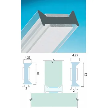 Těsnění do okna a dveří Samolepicí profil G2G tupý (pro sklo tl. 10 - 10,8 mm / transp. / délka 300 cm / 1ks)
