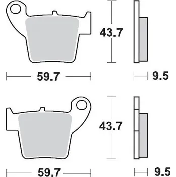 Autodíl Brzdové destičky na motocykl zadní MOTO-MASTER Honda CR/CRF (brzdové desky )