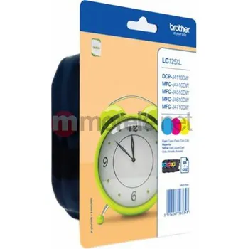 Počítačové příslušenství Originální inkoust Brother LC-125XL (azurová, purpurová, žlutá)