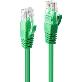 Datový kabel LINDY 48046 RJ45 síťové kabely, propojovací kabely CAT 6 U/UTP 0.50 m zelená 1 ks
