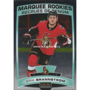 Karetní hra insert RC karta ERIK BRANNSTROM 19-20 OPC Platinum Marquee Rookies číslo 161