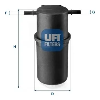 Autodíl Palivový filtr UFI 24.144.00