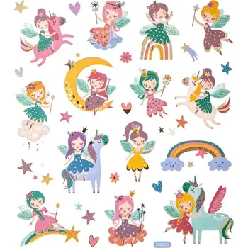 samolepka DP Craft Samolepky s glitry Víly 28 ks