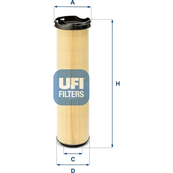 Autodíl Vzduchový filtr UFI 27.586.00