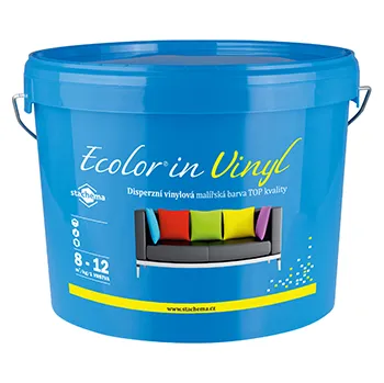 barva na zeď ECOLOR IN VINYL (7,5 kg / bílá / 1ks)